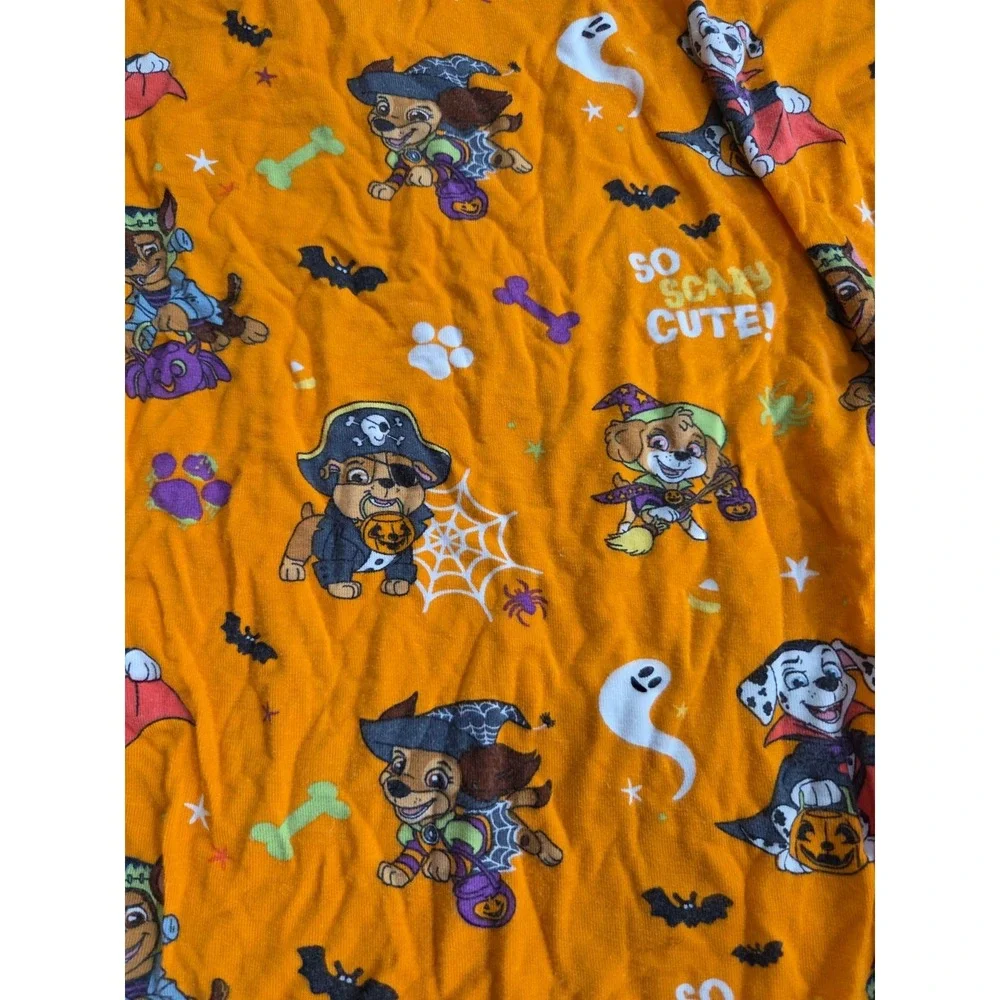 Bellabu Bear Paw Patrol Orange Halloween Pajamas Set Bamboo Kids Boys 9/10